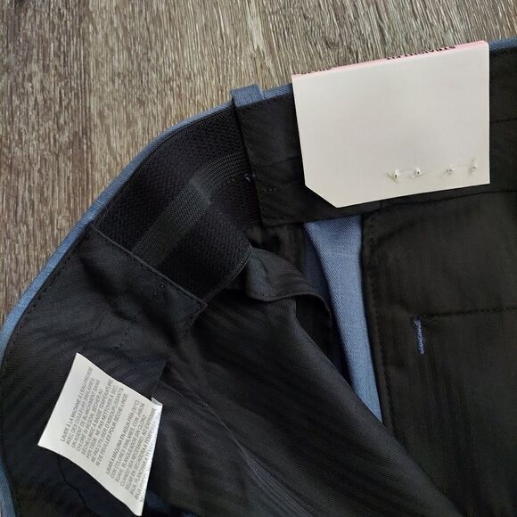 NWT Savane Dress Pants Expandable Waist Vintage Indigo Straight Fit Mens 40 x 36 - Picture 4 of 12